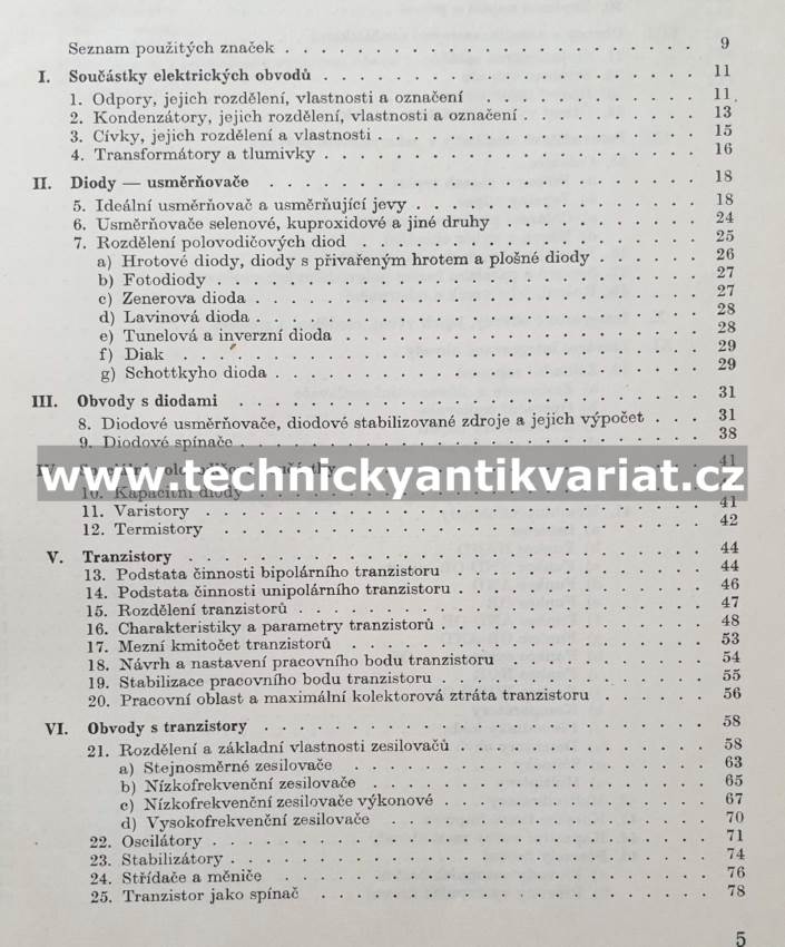 Kurs elektronických obvodů pro průmyslovou automatiku - Hrázský, Andrle (1976)