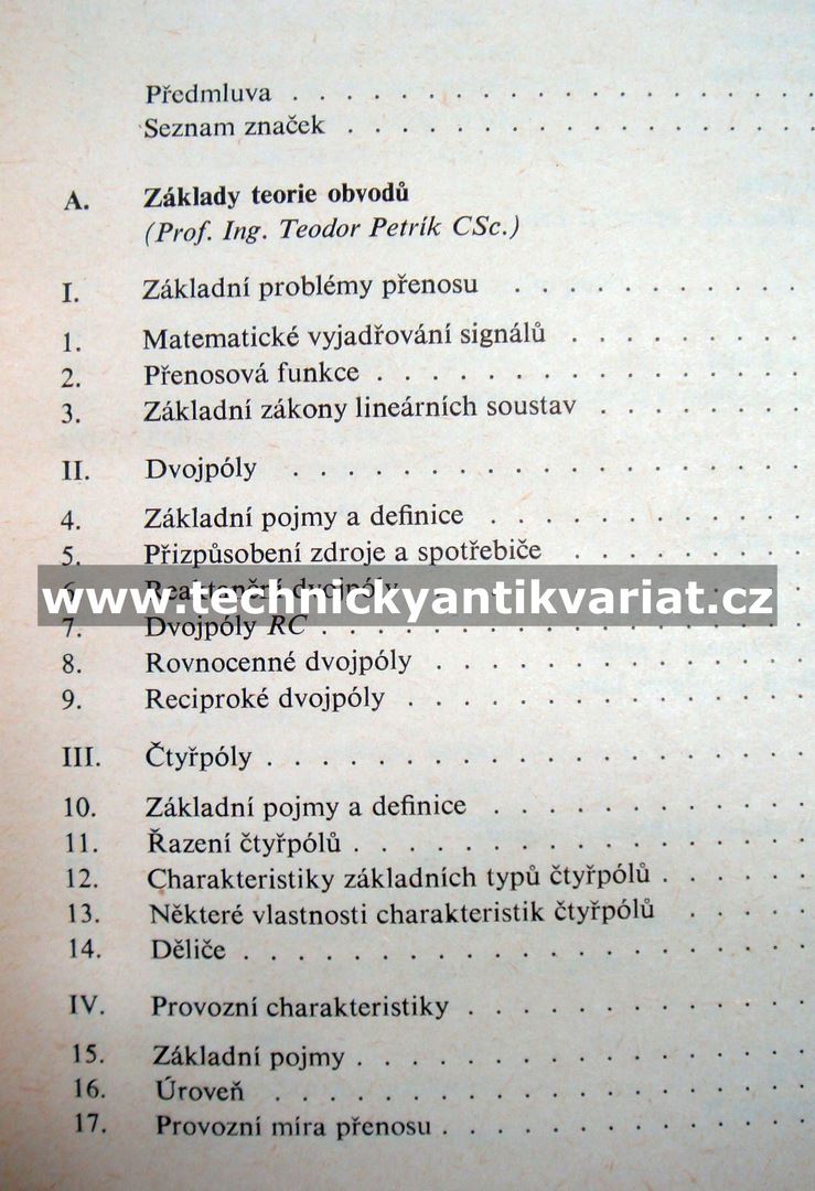 Elektrotechnika XVII - Sdělovací technika ve vedeních - Otakar Klika