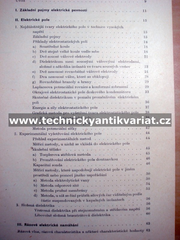 Technika vysokých napětí - Antonín Veverka (1982)