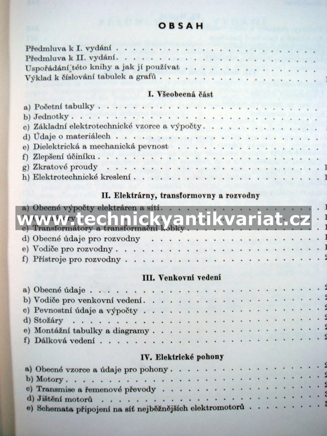 Elektrotechnické tabulky a grafy - Jiří Tříska (1958)
