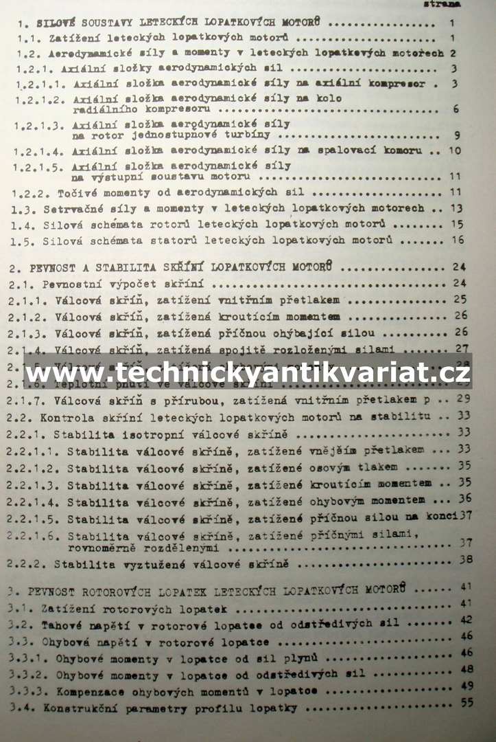 Konstrukce leteckých motorů II.pevnost a dynamika