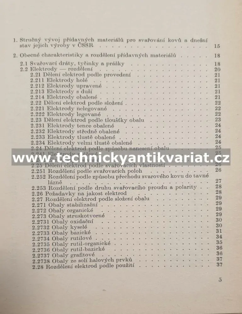 Přídavné materiály pro svařování - Kleander, Blažek (1973)