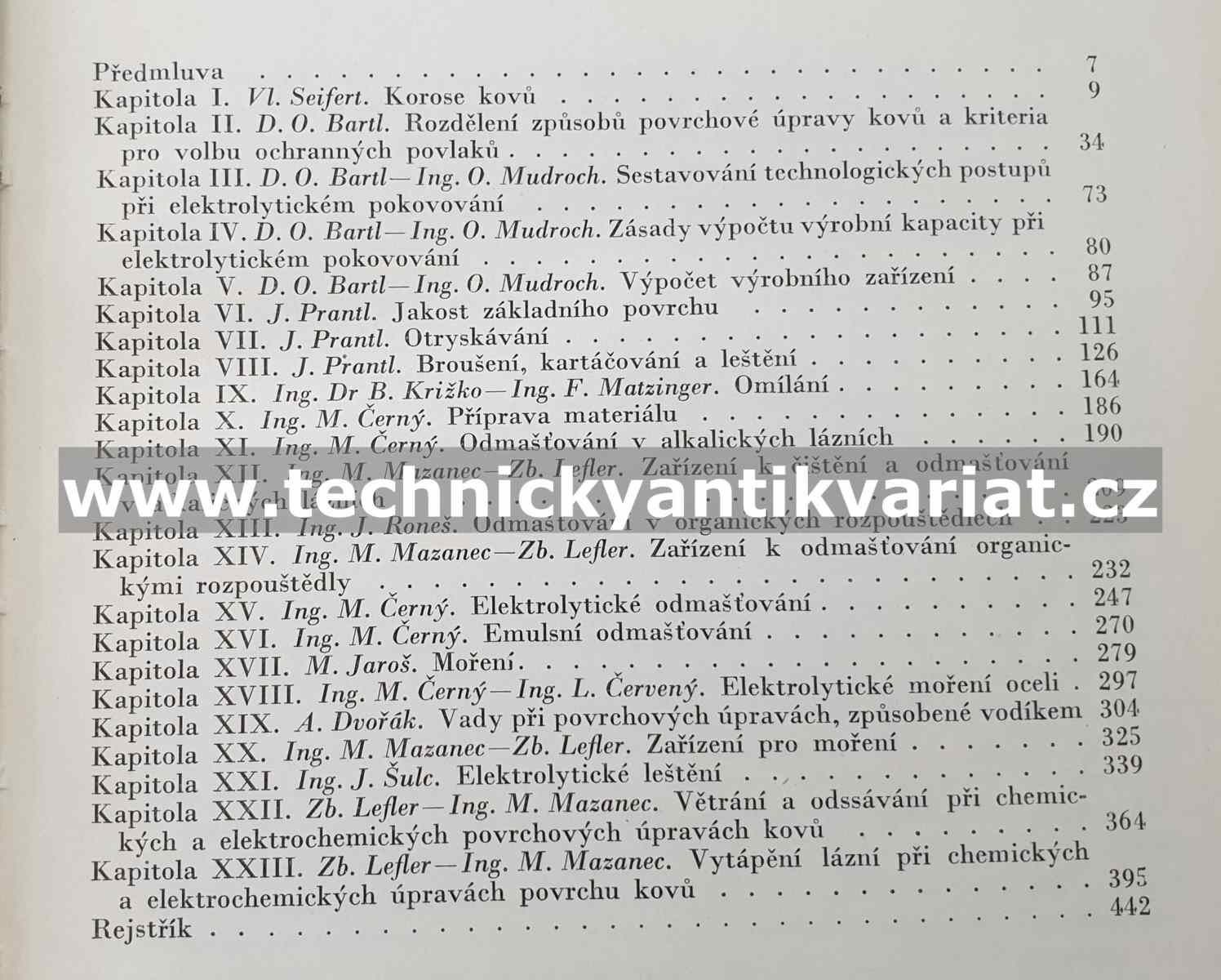 Technologie chemických a elektrochemických povrchových úprav I.,II. - Bartl, Mudroch