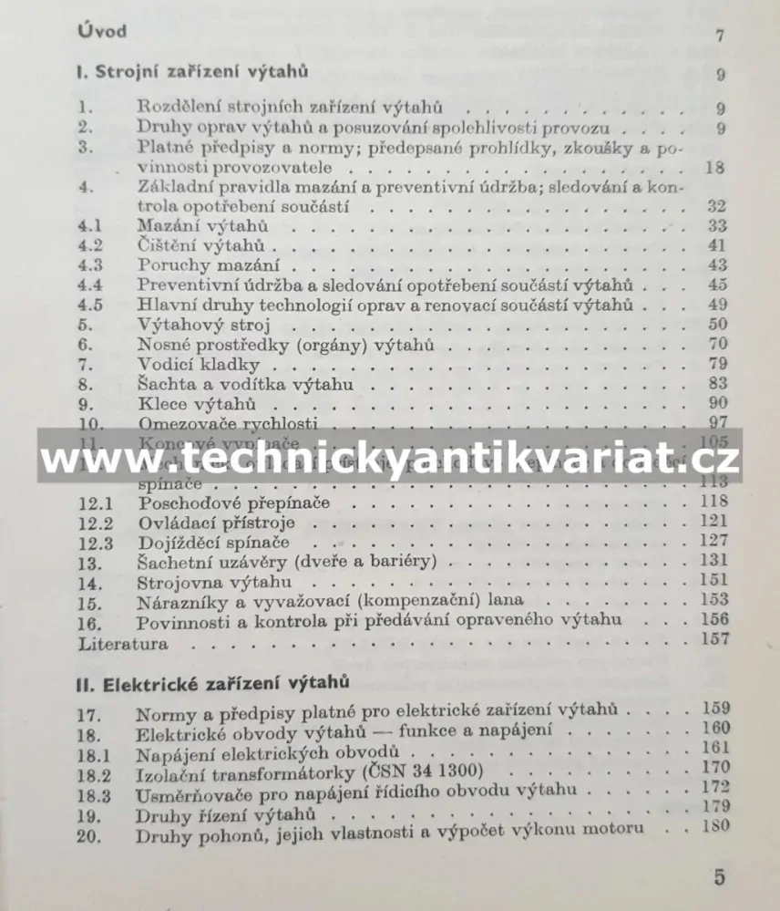 Výtahy, opravy a údržba - Červenka, Ruml (1976)