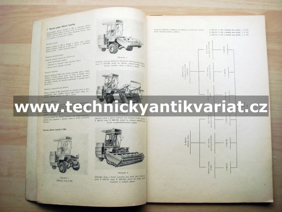 Sklízecí řezačka E280 - návod k obsluze
