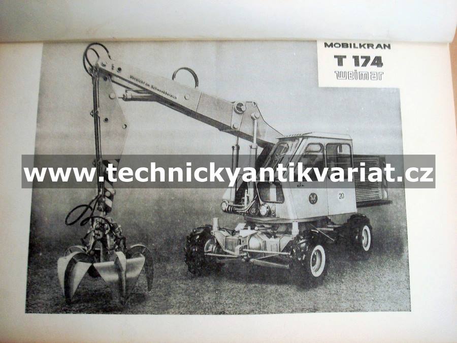 Weimar T174 Mobilkran T174-16, Mobilbagger T174-32 - Ersatzteil-liste