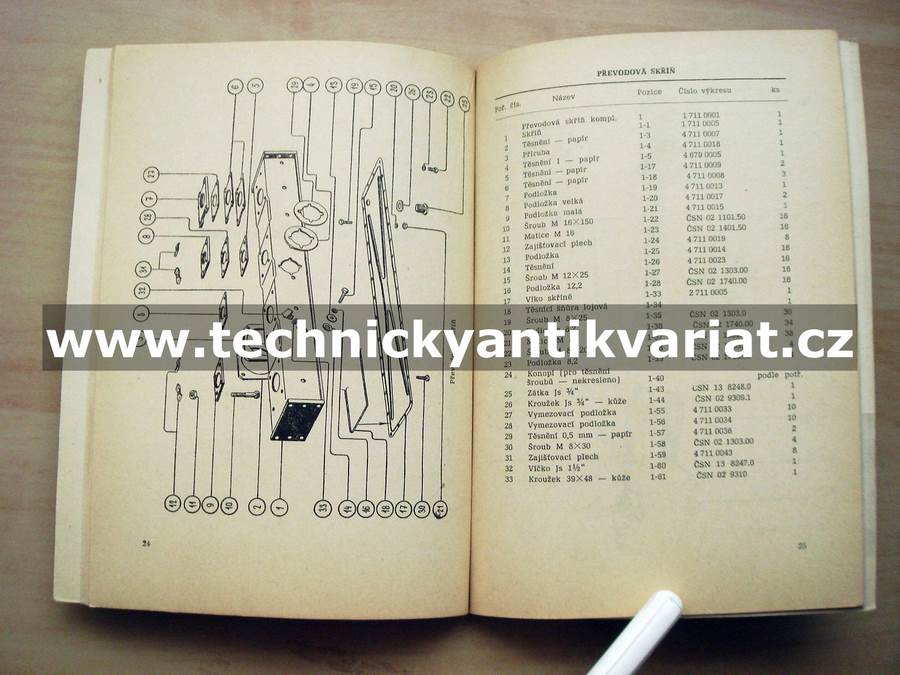 Rozmetadlo chlévské mrvy RmvA-3 - návod k obsluze, seznam součástí