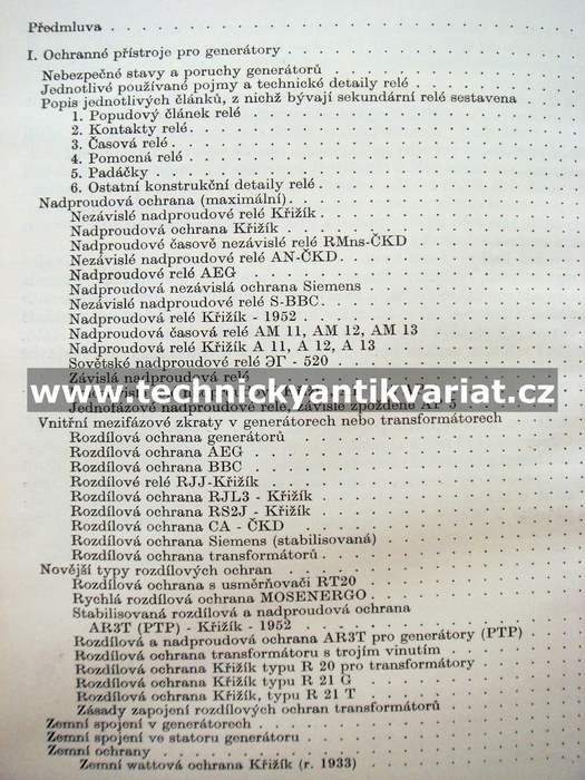 Ochranné, řídící a sdělovací přístroje v elektrisačních soustavách I. - L. Postler