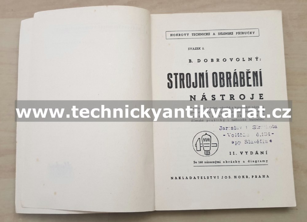 Strojní obrábění - B. Dobrovolný 1939