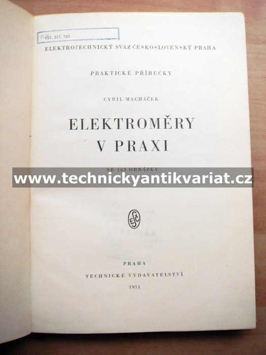 Elektroměry v praxi - Cyril Macháček (1951)