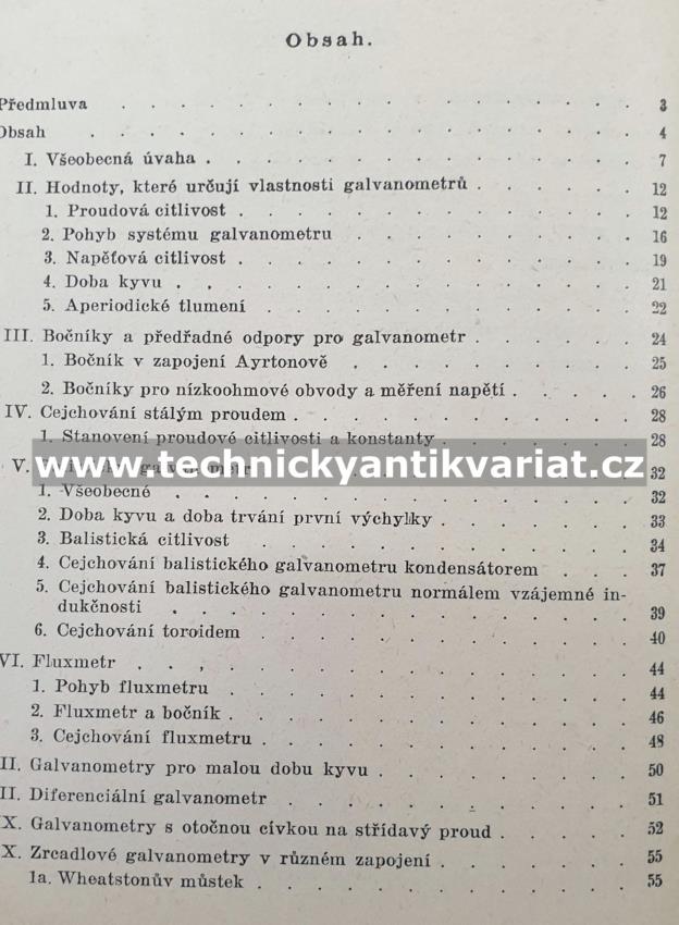 Zrcadlové galvanometry - Bedřich Frohlich (1950)