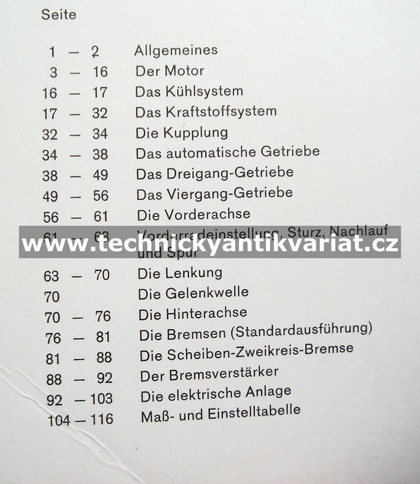 Opel Rekord B - Reparaturanleitung