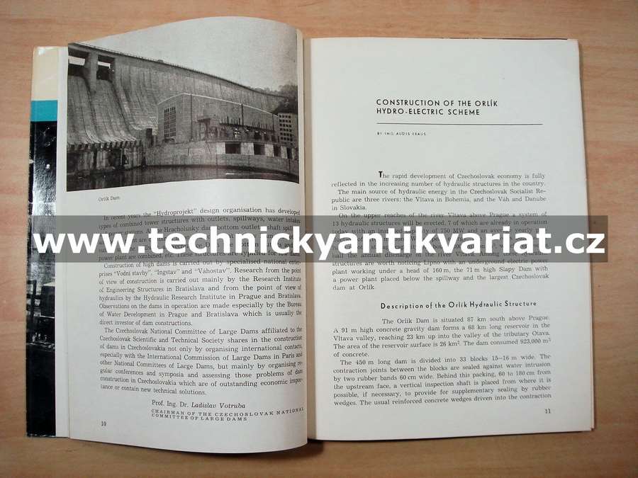 Construction of the Orlík - Votruba, Kraus (1964)