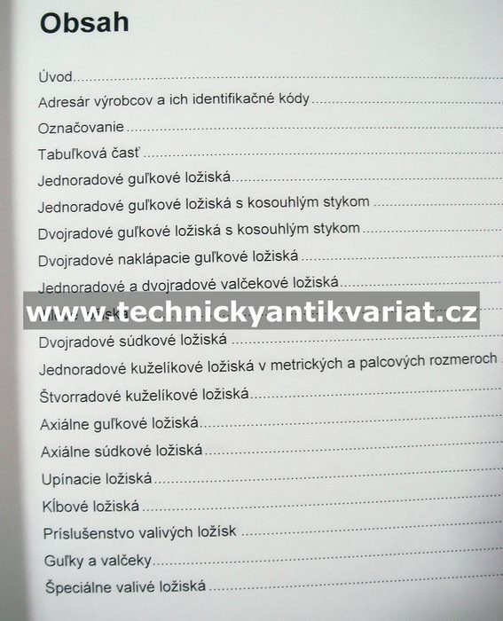 Valivá ložiska ZKL, ZVL (1995)