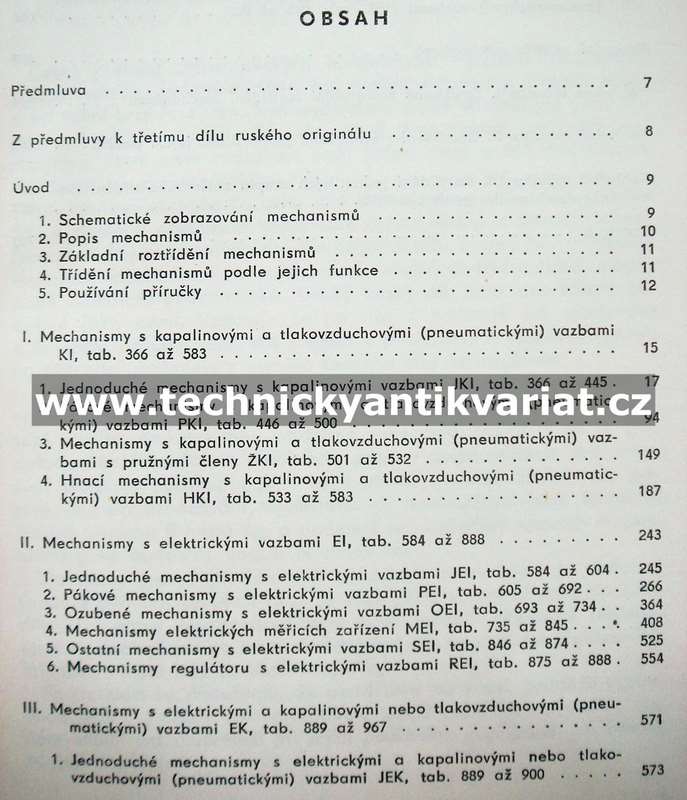 Mechanismy hydraulické, pneumatické a elektrické - Artobolevskij (1960)