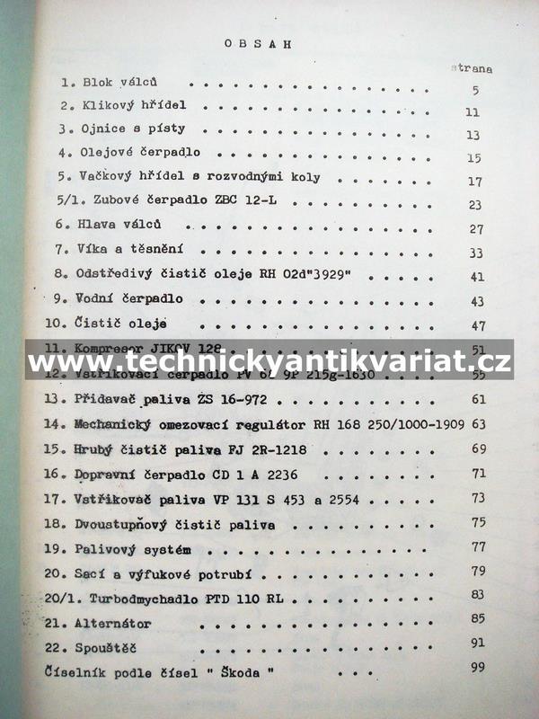 Škoda M637 - katalog dílů