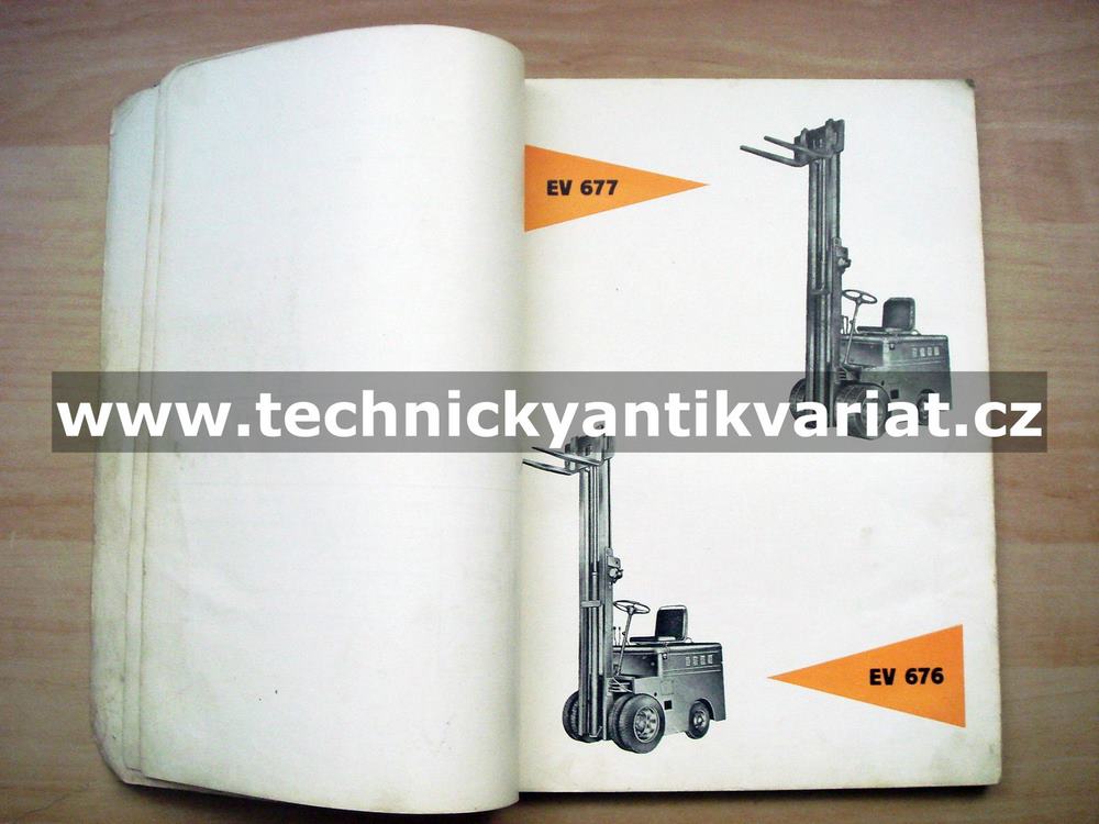 Vysokozdvižný akumulátorový vozík EV676, EV677, EV683, EV684 - katalog náhradních dílů (1964)