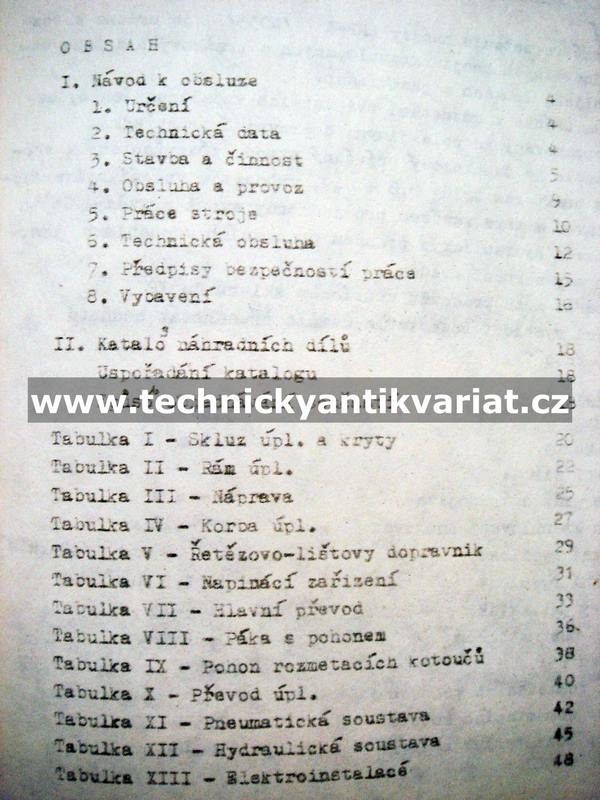 Přívěsné rozmetadlo hnojiv RNP-3, NO33 - návod k obsluze, katalog dílů