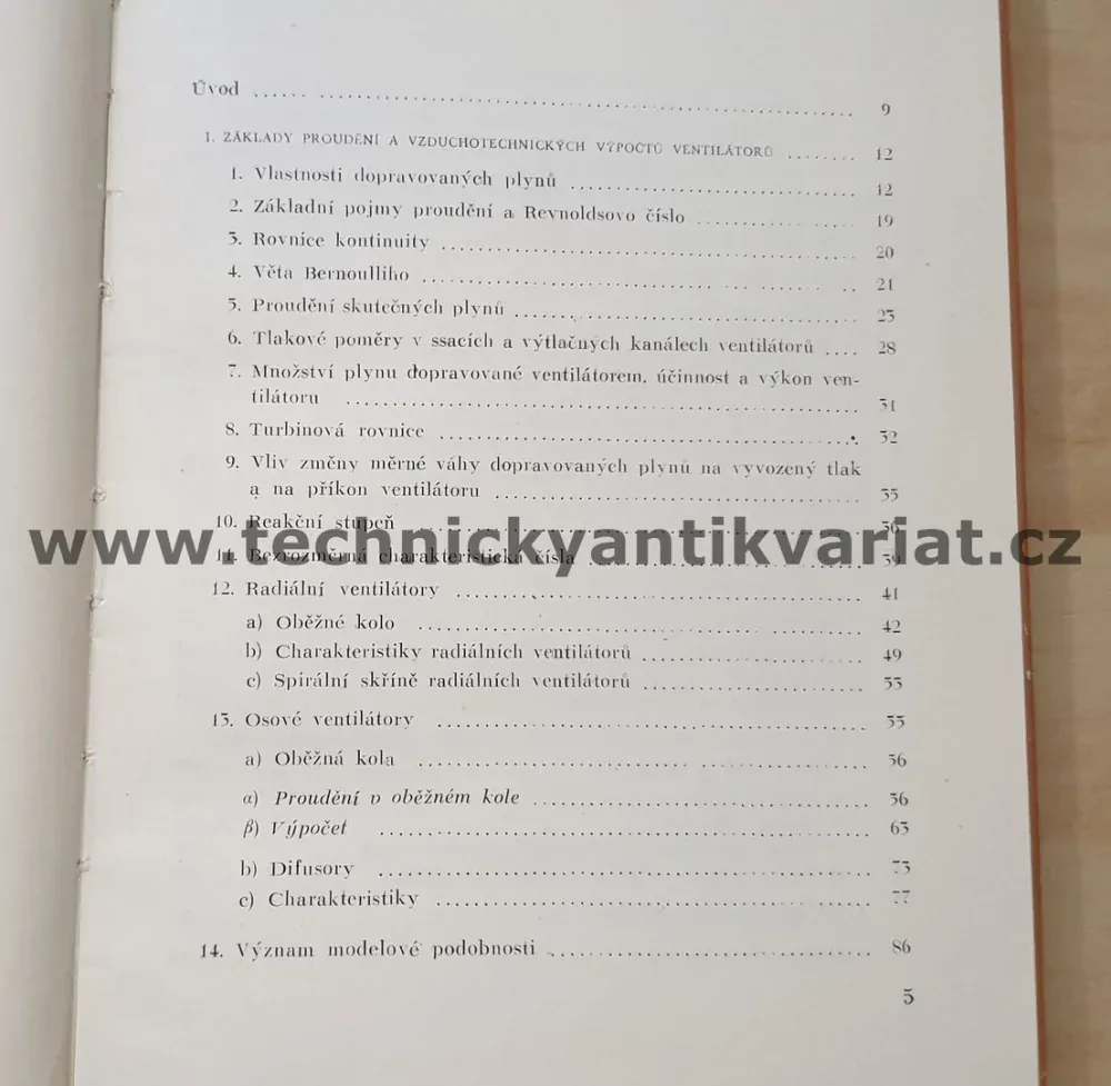 Kotelní ventilátory - Černý, Obr, Vlach (1957)