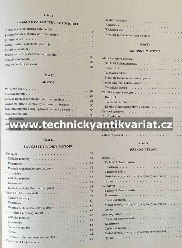 VAZ 2101, 2102, 2103 - dílenská příručka