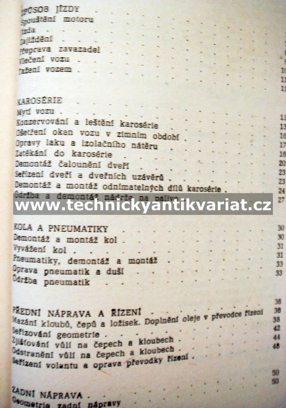 Škoda 1000MB amatérská údržba a opravy automobilů - Cibulka (1968)