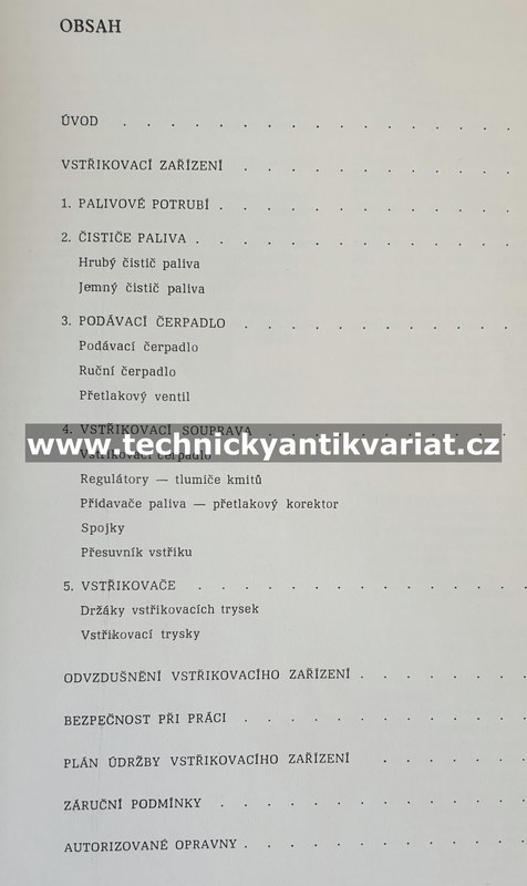 Vstřikovací zařízení - obsluha a údržba (1979)