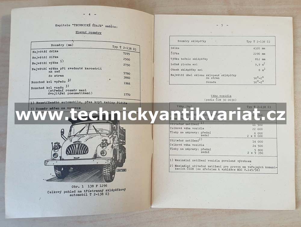 Tatra 2-138 S3 - DODATEK k příručce pro řidiče (1968)