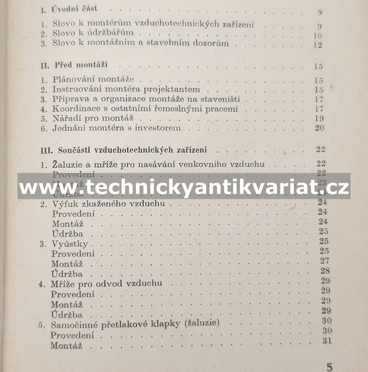 Montáž, provoz a údržba vzduchotechnických zařízení - Paleček (1961)
