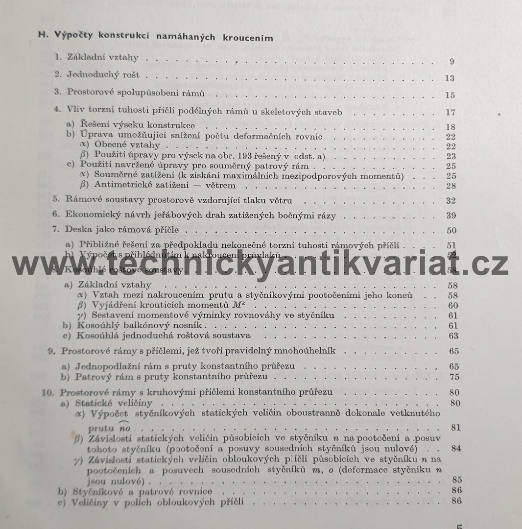 Statika železobetonových konstrukcí II. - Antonín Jílek (1963)