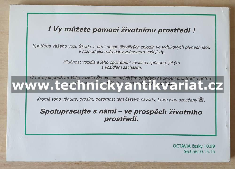 Škoda Octavia - návod k obsluze (1999)
