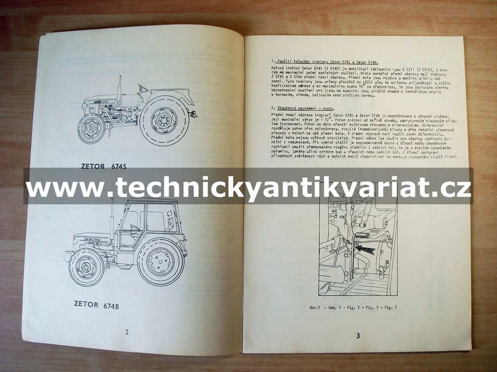 Zetor 6745, 6748 - návod k obsluze DOPLNĚK