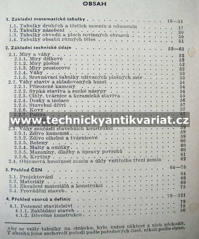 Stavební tabulky - Karel Friedmann (1973)