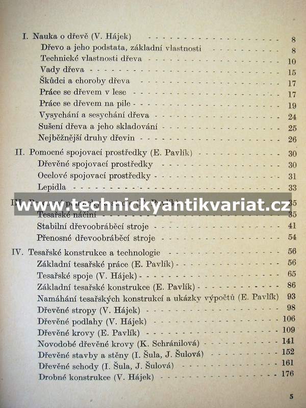 Kvalifikační příručka pro tesaře - Václav Hájek (1973)