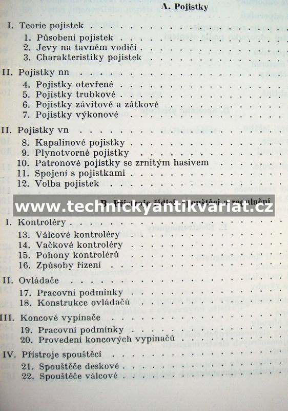 Elektrotechnika XV. Elektrické přístroje II. - Bauer, List (1965)