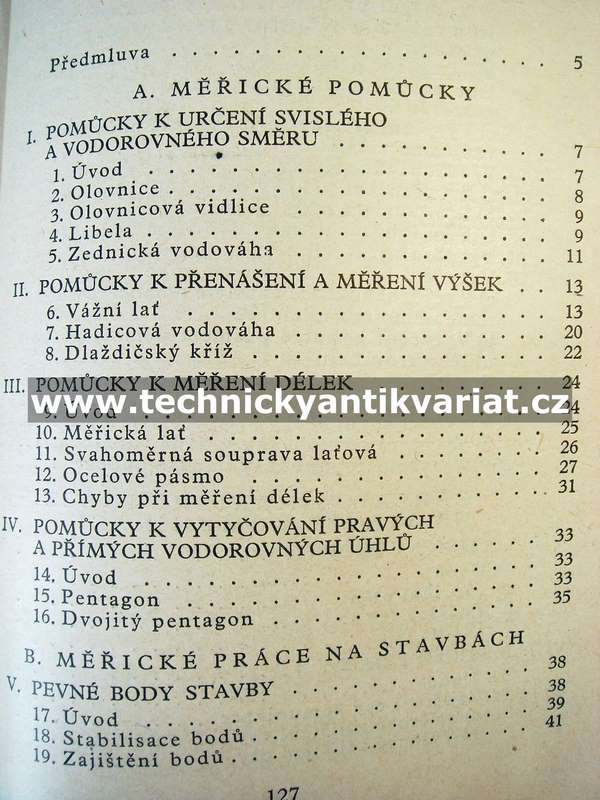 Základní měřické práce na stavbách - Kolář, Soušek (1958)