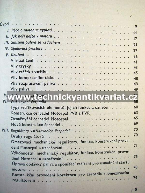 Údržba vstřikovacího zařízení naftových motorů - Julius Mackerle (1961)