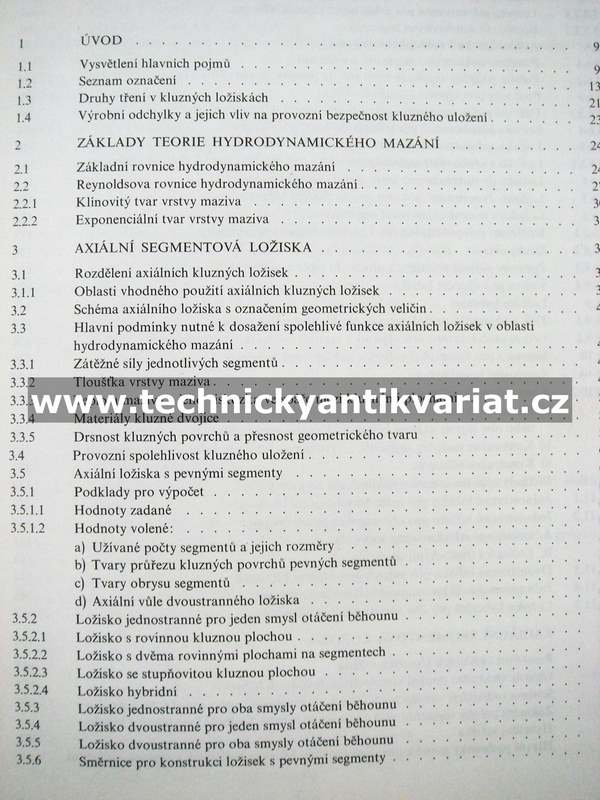 Segmentová ložiska - Ševčík, Knotek (1985)