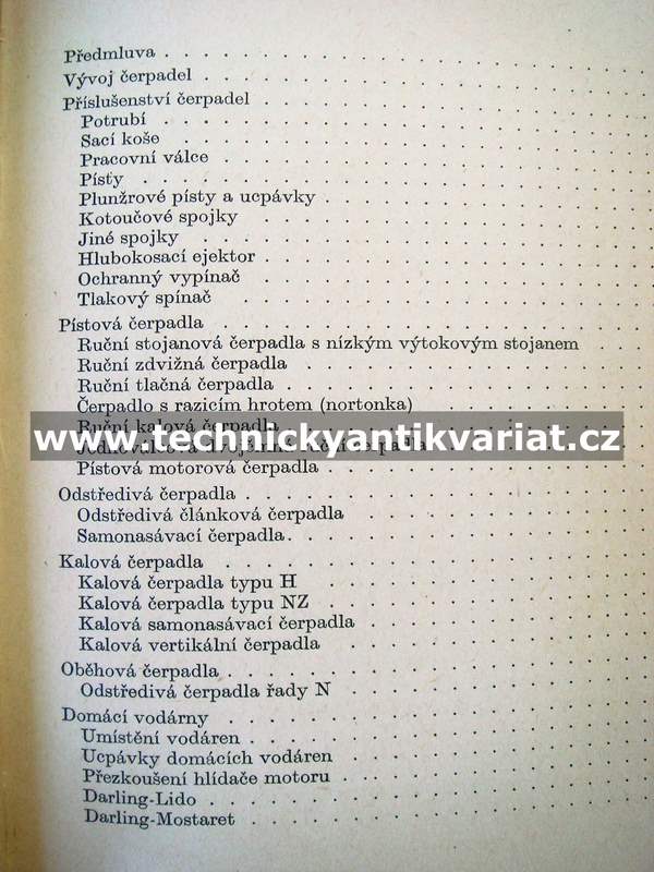 Údržba a opravy malých čerpadel - Hašek, Vondrášek (1965)
