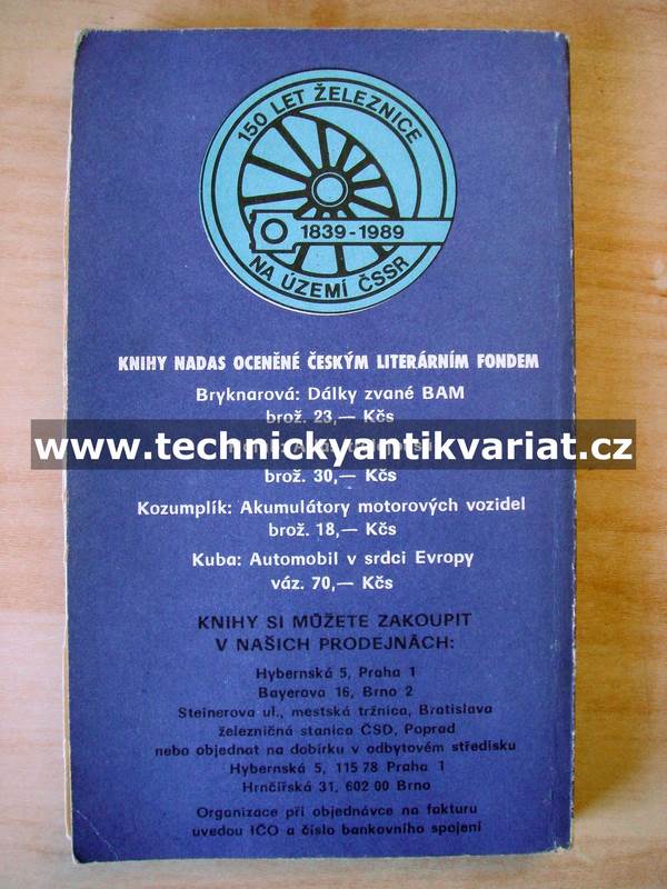 Oblastní jízdní řád ČSD 1988-1989 I.část