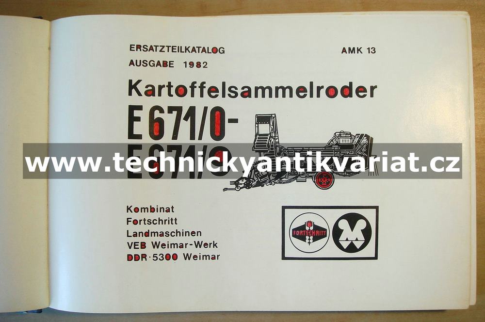 Fortschritt E671 Kartoffelsammelroder (1982)
