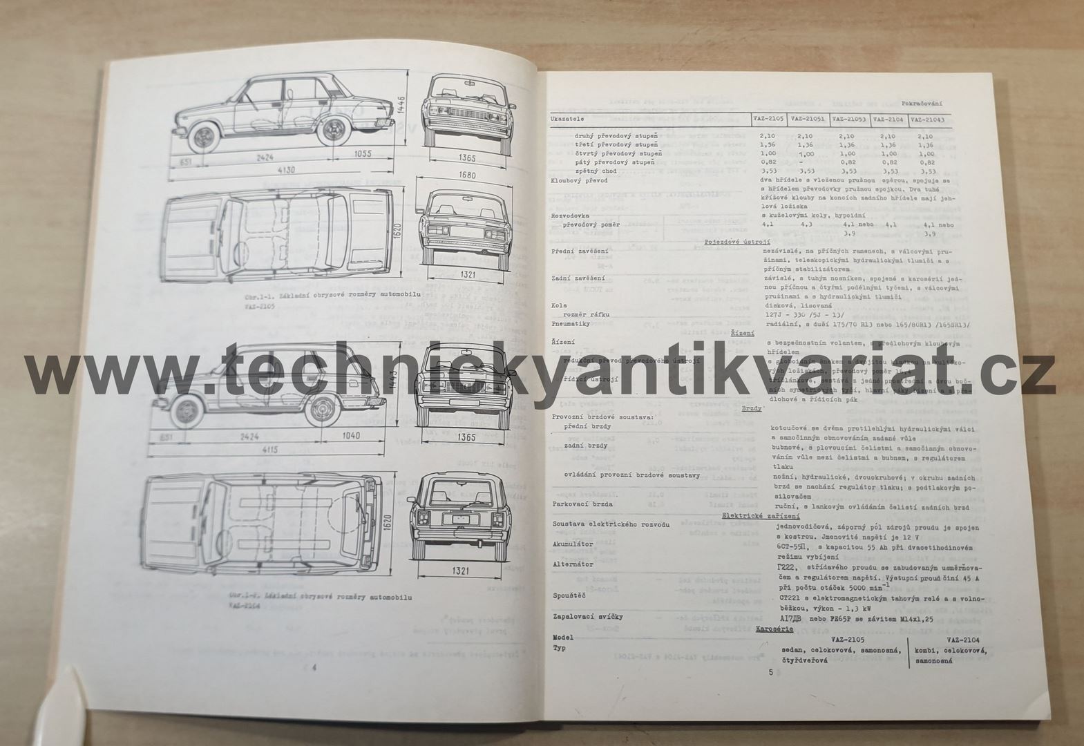 VAZ 2105, 21051, 21053, 2104, 21043 - návod k opravám