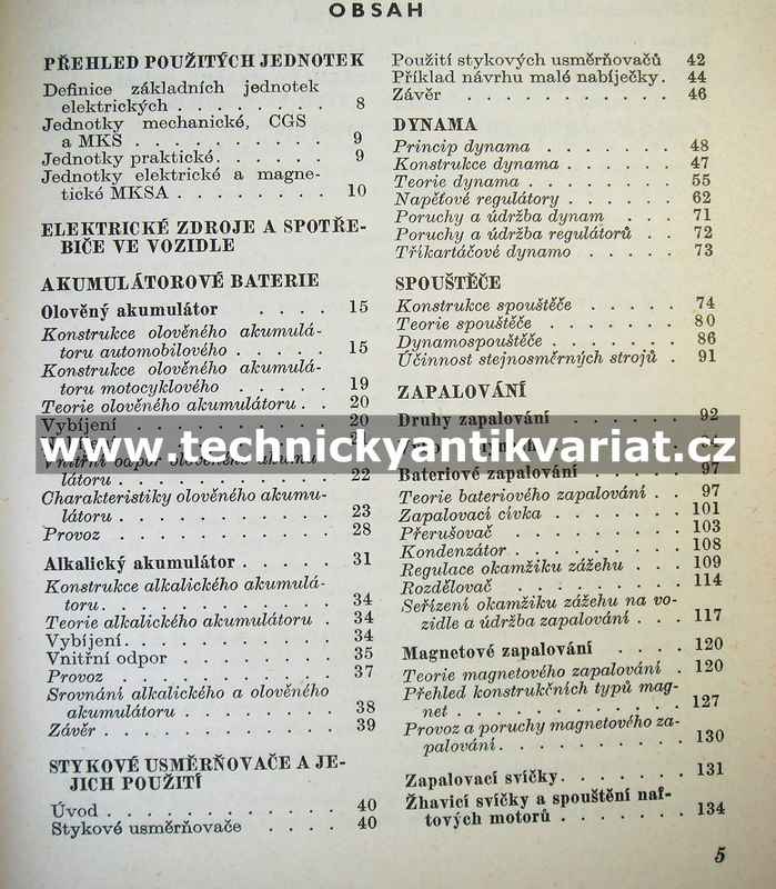Elektrotechnika a schémata elektrické výzbroje motorových vozidel - Václav Černý (1959)