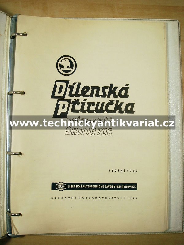 Škoda 706 - dílenská příručka (1960)