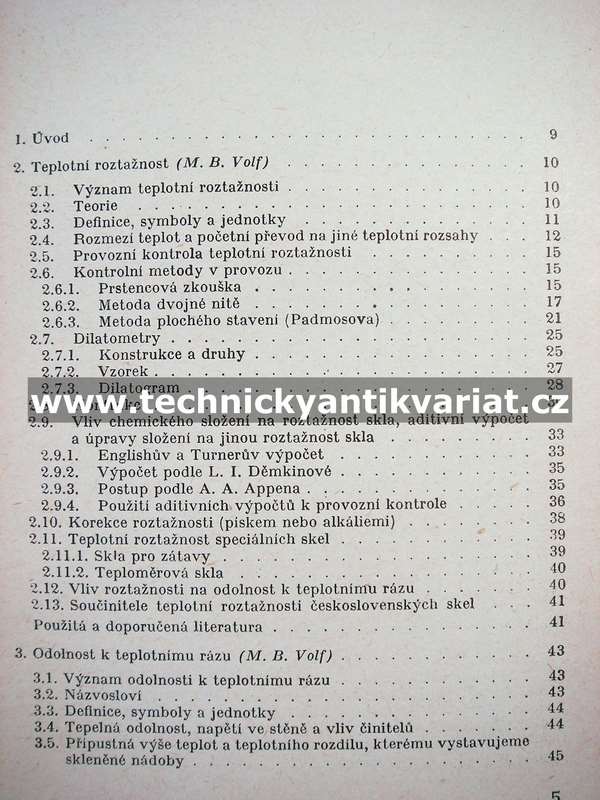 Tepelné vlastnosti skel - (1968)