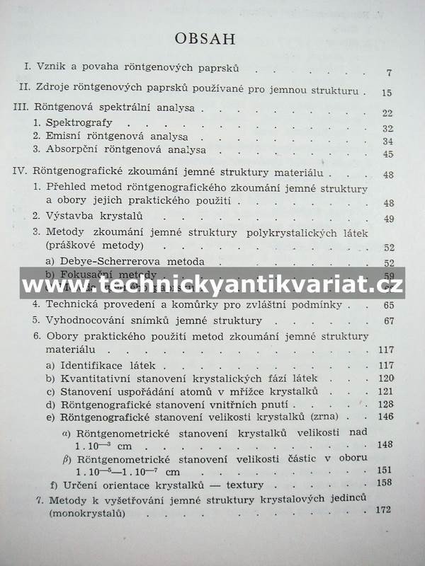 Zkoušení jemné struktury materiálu rentgenovými paprsky - Adéla Kochanovská (1943)