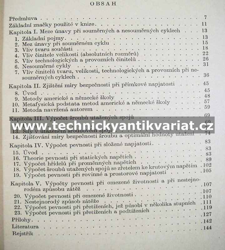 Výpočet pevnosti strojních součástí při proměnných napětích - Kimmelman (1951)