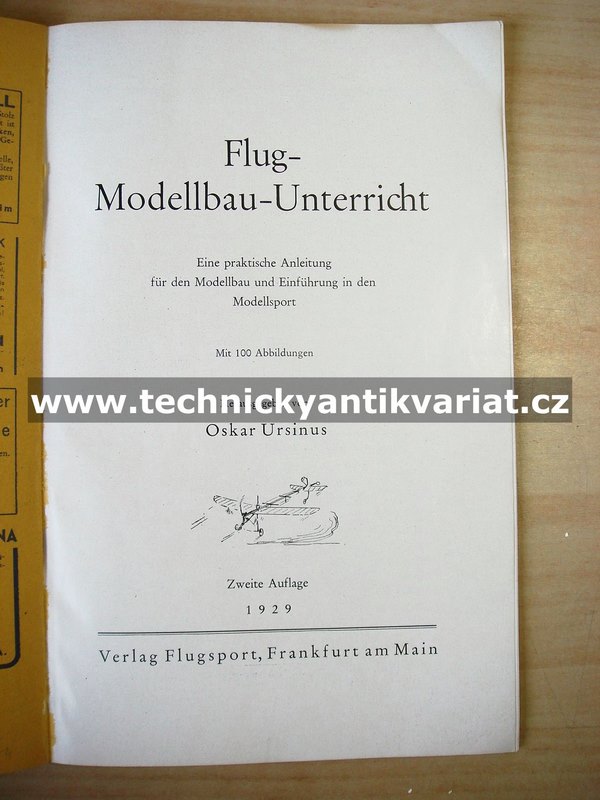 Flugmodellbau unterricht (1929)