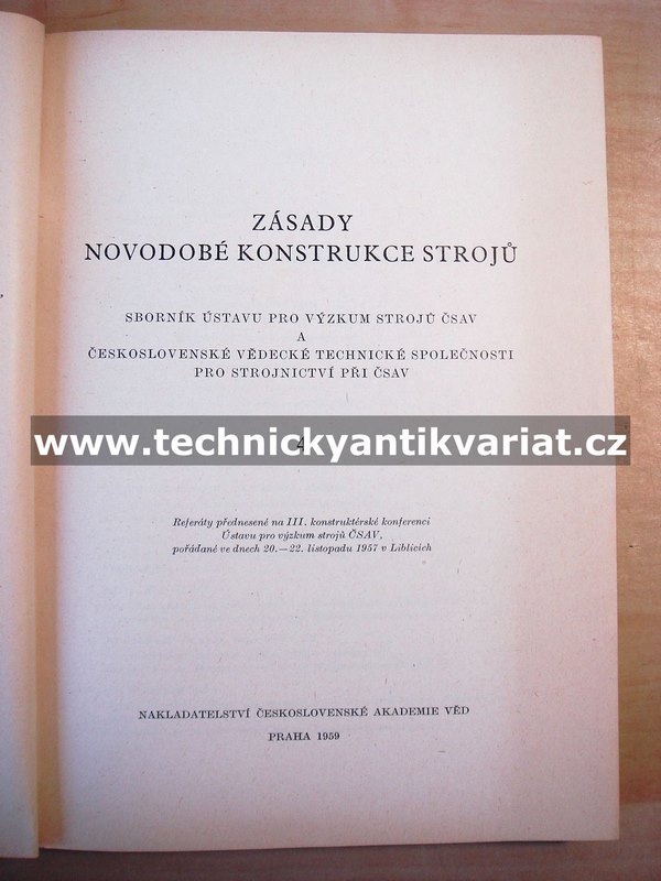 Základy novodobé konstrukce strojů 4 (1959)