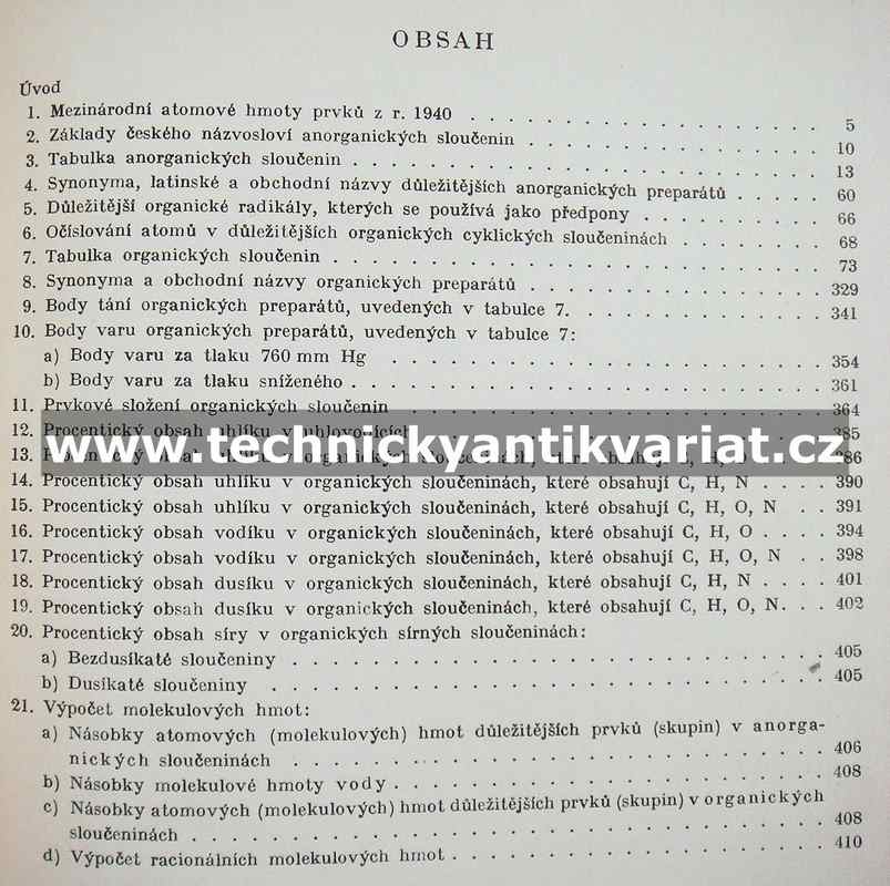 Laboratorní tabulky pro chemiky a biochemiky - část technická (1947)