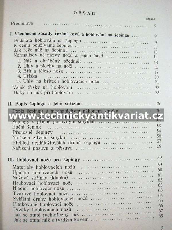 Hoblování na šepingu - Adolf Vacek (1951)